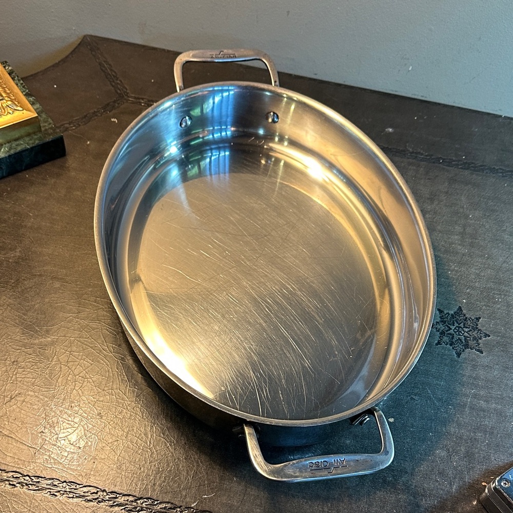 Stainless Steel ALL-CLAD  Roasting Pan with Handles - Silver
